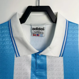 1994 Argentina Home Retro Soccer Jersey (钢印纹）