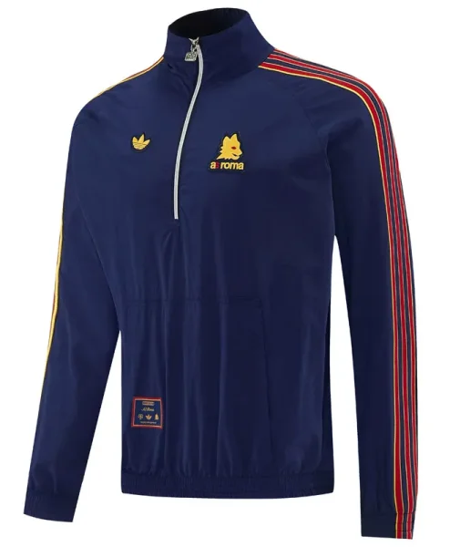 26-27 Roma Royal blue Half Pull Windbreaker (半拉风衣)