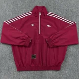 26-27 ARS Brown Red Half Pull Windbreaker (半拉风衣)