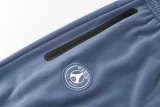 26-27 PSG Grey Blue Hoodie Jacket Tracksuit #01