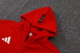 25-26 Man Utd Red Hoodie Jacket Tracksuit #F642