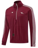 26-27 ARS Brown Red Half Pull Windbreaker (半拉风衣)