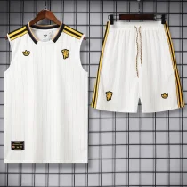 25-26 Man Utd White Tank top and shorts suit