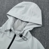 25-26 Algeria Gray Windbreaker Suit (Hoodie)(风衣套装)