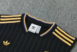 25-26 Man Utd Black Tank top and shorts suit