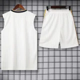 25-26 Man Utd White Tank top and shorts suit