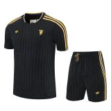 25-26 Man Utd Black Training Short Suit