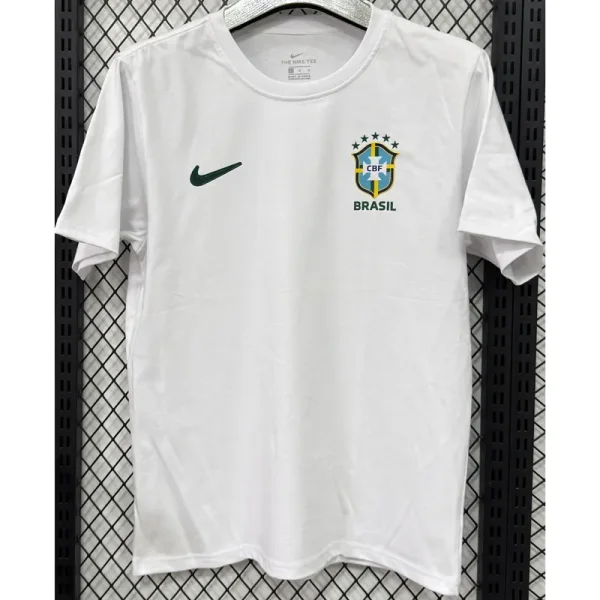 T291 Brazil White High Quality Casual T-Shirt