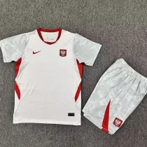 26-27 Poland Home Kids Soccer Jersey
