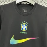 T296 Brazil Black High Quality Casual T-Shirt