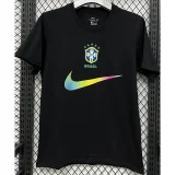 T296 Brazil Black High Quality Casual T-Shirt