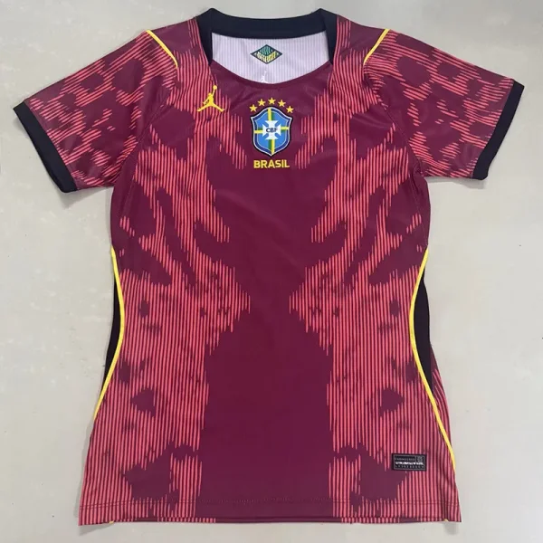 26-27 Brazil JD Red Goalkeeper Women Soccer Jersey (女)