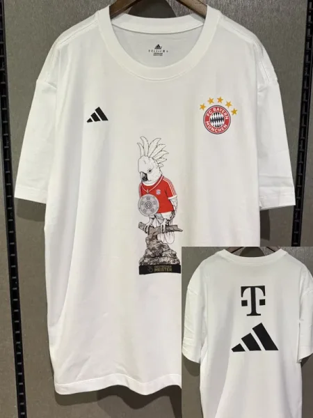 26-27 Bayern White High Quality Casual T-Shirt