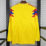 1990 Colombia Home Long Sleeve Retro Soccer Jersey (长袖)