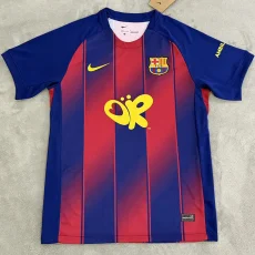 25-26 BAR Home Print Personalized AD Fans Soccer Jersey (前OR)