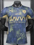 2026 Al-Hilal Blue Black Special Edition Player Version Soccer Jersey (金广告)