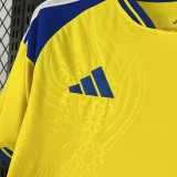 26-27 Sweden Home Fans Soccer Jersey (Right-Arm Patch)