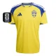26-27 Sweden Home Fans Soccer Jersey (Right-Arm Patch)