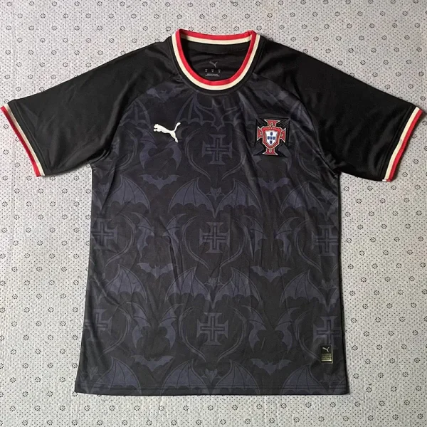 26-27 Portugal Black Special Edition Fans Training shirts (红圆领)