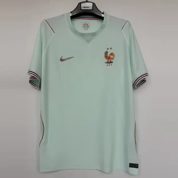 26-27 France Light Green Fans Soccer Jersey