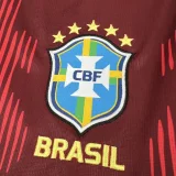 26-27 Brazil JD Red Goalkeeper Fans Soccer Jersey