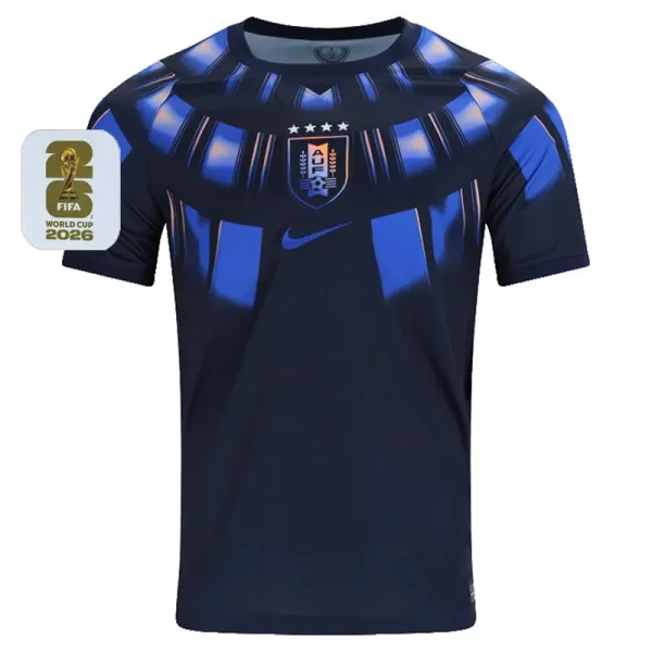 26-27 Uruguay Away Fans Soccer Jersey (Right-Arm Patch)