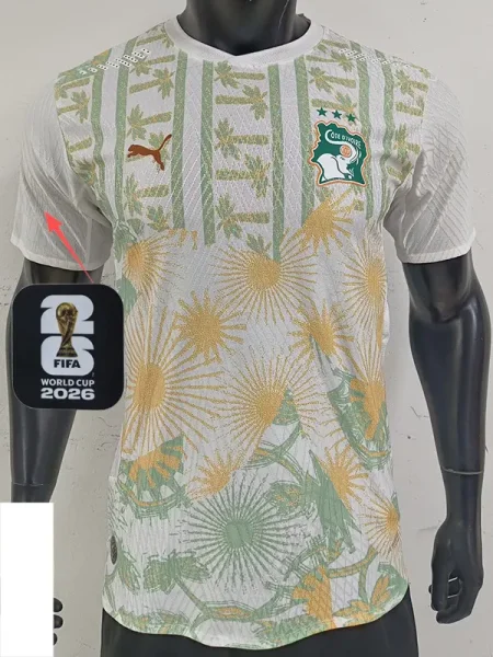 26-27 Ivory Coast Away Player Version Soccer Jersey (Right-Arm Patch)