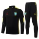 26-27 Brazil Black Half Pull Tracksuit #B26035(半拉链)