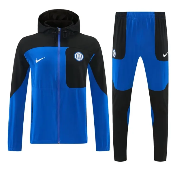 26-27 INT Black blue Windbreaker Suit (Hoodie)(风衣套装)