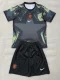 26-27 Netherlands Black Goalkeeper Kids Soccer Jersey