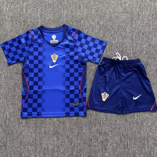 26-27 Croatia Away Kids Soccer Jersey