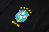 26-27 Brazil Black Half Pull Tracksuit #B26035(半拉链)