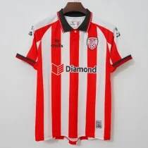 26-27 Derry City Home Fans Soccer Jersey (全广告)