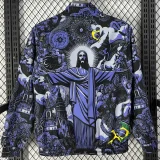 26-27 Brazil Purple & Blue Double Sided Windbreaker (双面风衣)