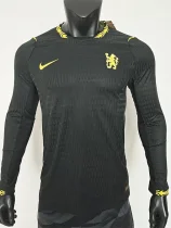 26-27 CHE Black Long Sleeve Player Version Soccer Jersey (长袖球员)