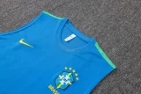 26-27 Brazil Lake blue Tank top and shorts suit #D26030