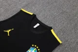 26-27 Brazil Black Tank top and shorts suit #D26029