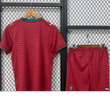 26-27 Portugal Home Kids Soccer Jersey