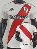 26-27 River Plate Home Player Verion Soccer Jersey (双袖广告)