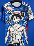 26-27 Japan Special Edition Training shirts (蓝白刀疤路飞)
