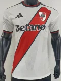 26-27 River Plate Home Player Verion Soccer Jersey (双袖广告)