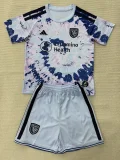 26-27 San Jose Earthquakes Away Kids Soccer Jersey