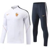26-27 France White Half Pull Tracksuit (半拉链)