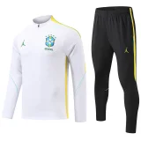 26-27 Brazil White Half Pull Tracksuit (半拉链)
