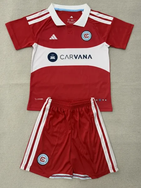 26-27 Chicago Fire FC Home Kids Soccer Jersey