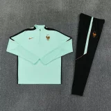 26-27 France Light green Half Pull Tracksuit (半拉链)