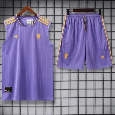 25-26 Man Utd Purple Tank top and shorts suit