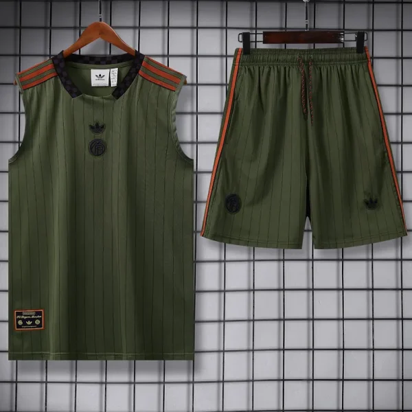 25-26 Bayern Dark green Tank top and shorts suit