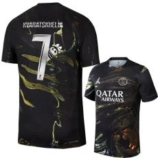 25-26 PSG Jordan Night Edition Kvaratskhelia # 7 Labubu Print Fans Soccer jersey