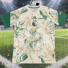 26-27 Algeria Green Yellow White Training shirts
